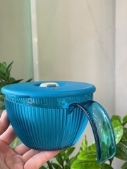 Tô có tay cầm 500ml quay lò vi sóng - xanh