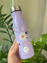 Bình giữ nhiệt tím có hoa