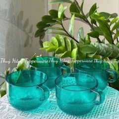 Set 4 Ly 190ml Tupperware - Xanh Lá