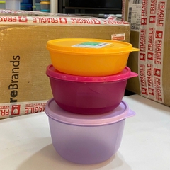 Bộ Hộp Bowl Tupperware 1L + 1.5L + 2L - Màu 2025 - Tupperware Trung Chính Hãng