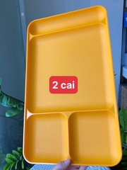 Tupmalay - Khay đựng thực phẩm chia 4 ngăn - Vintage Tupperware 1535 Divided Trays