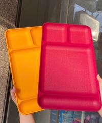 Tupmalay - Khay đựng thực phẩm chia 4 ngăn - Vintage Tupperware 1535 Divided Trays