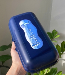Tupmalay - Bộ 3 Hộp Đựng Humberger, Snack Màu Xanh - Oyester Set - Tupperware