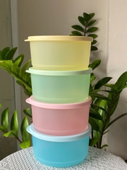 Bộ 4 Hộp Tròn Tupperware Trữ Mát Khô 530ml - Tupperware Chính Hãng