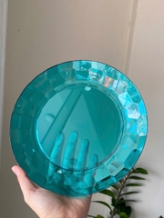 Tupmalay - Đĩa Nhựa 21cm Trong Xanh Min Tupperware Prism Plates