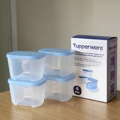 Bộ 4 Hộp Tupperware Trữ Đông Gen I Mini 300ml - New Tupperware Chính Hãng