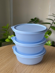 Hộp Đựng Thực Phẩm Tupperware Trữ Khô Và Mát Modular Bowl Medium 600ml Màu Xanh Dương Nhạt - New Tupperware