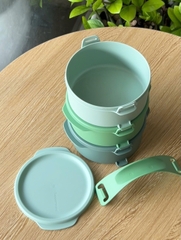 Bộ 3 Hộp Cơm Tupperware Click To Go Small Round - New Tupperware