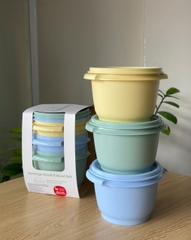 Trọn Bộ 3 Hộp Đựng Thực Phẩm Tupperware Trữ Khô Và Mát Heritage Small 600ml - New Tupperware