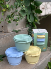 Trọn Bộ 3 Hộp Đựng Thực Phẩm Tupperware Trữ Khô Và Mát Heritage Small 600ml - New Tupperware