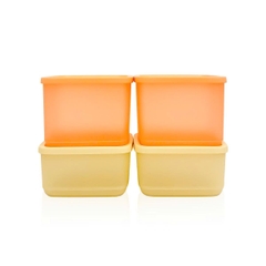 Bộ 4 Hộp Trữ Mát Tupperware Cubix Square 1L & 650ml