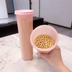 Hộp  Tupperware Trữ Khô Nắp Hồng Modular Mates Oval - Tupperware Trung Chất Lượng