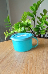 Hộp Đựng LVS Tupperware Crystal Wave Mug 460ml - Có Nút Thở Dạng Cốc, Có Quai - Tupperware Trung Chính Hãng