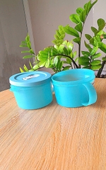 Hộp Đựng LVS Tupperware Crystal Wave Mug 460ml - Có Nút Thở Dạng Cốc, Có Quai - Tupperware Trung Chính Hãng
