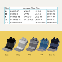OS1st | Vớ Nén Sức Khỏe Wellness Performance WP4 No Show - Grey