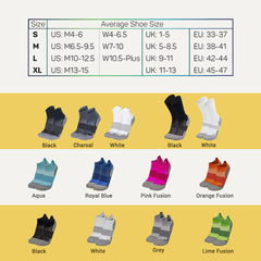 OS1st | Vớ Nén Chạy Bộ Active Comfort AC4 Crew - White