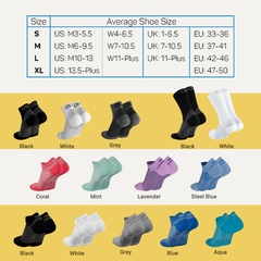 OS1st | Vớ Nén Bổ Trợ Plantar Fasciitis FS4 No Show - Black
