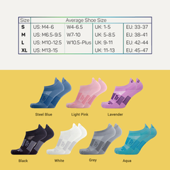 OS1st | Vớ Nén Chạy Bộ Thin Air TA4 No Show - Grey