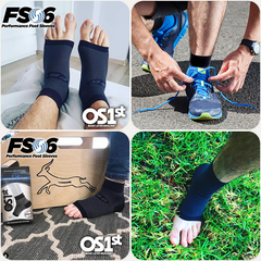 OS1st | Bó Nén Bổ Trợ Plantar FS6 - Black
