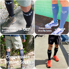 OS1st | Vớ Nén Chạy Bộ Compression Bracing FS4+ - Black