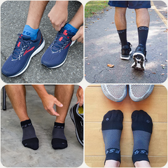 OS1st | Vớ Nén Bổ Trợ Plantar Fasciitis FS4 No Show - Black