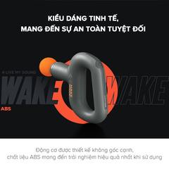 Máy Massage Thể Thao Cầm Tay Hakii Wake, 3 Cấp Độ, 3 Đầu Massage, Thiết Kế 360 - Chính Hãng BH 12 Tháng Dizisport