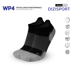 OS1st | Vớ Nén Sức Khỏe Wellness Performance WP4 No Show - Black