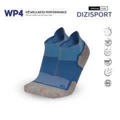 OS1st | Vớ Nén Sức Khỏe Wellness Performance WP4 No Show - Steel Blue