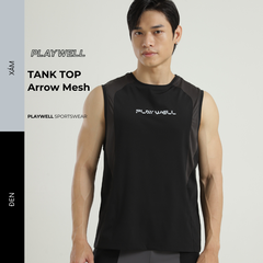 Áo ba lỗ Playwell Arrow Mesh 10243