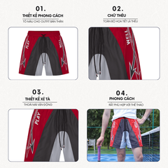 Triple Wave Shorts - Quần short phối 3 màu PW8245