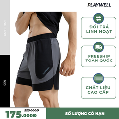 Quần Short thể thao nam Power Zip PW1251