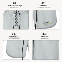 Quần short Nam Thể thao Playwell | Shoelace Tie Shorts PW8244