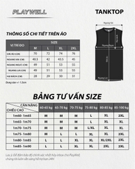 Combo 3 Áo Ba Lỗ Nam Basic Playwell TA0526 | Thoáng Mát - Form Regular - Dễ Phối Đồ