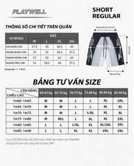Triple Wave Shorts - Quần short phối 3 màu PW8245