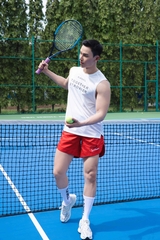 Quần short Nam Thể thao Playwell | Shoelace Tie Shorts PW8244