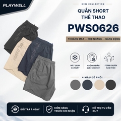 Quần Short thể thao nam LimitLess PWS0626 thoải mái vận động, tập gym, chạy bộ