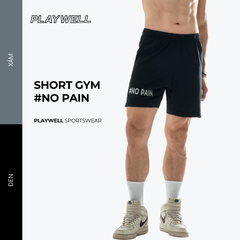 Quần Short Thể Thao Playwell Thun Mè Cao Cấp Tập Gym FM4232