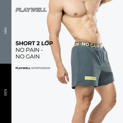 Quần Short Thể Thao Nam Playwell 2 lớp Cao Cấp FM4231