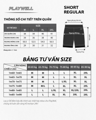 Quần Short thể thao nam LimitLess PWS0626 thoải mái vận động, tập gym, chạy bộ