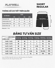 Quần Short thể thao nam NextGen PWS0226 thoải mái vận động, tập gym, chạy bộ