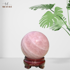 Quả cầu thạch anh hồng 2.7 - 2.79 kg