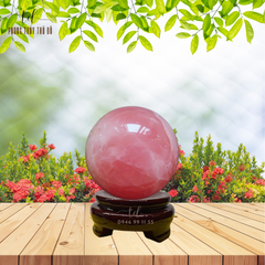 Quả cầu thạch anh hồng 4.2 - 4.39 kg