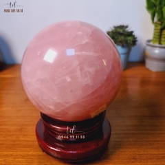 Quả cầu thạch anh hồng 5.4 - 5.59 kg