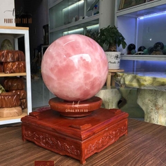 Quả cầu thạch anh hồng 3.6 - 3.79 kg