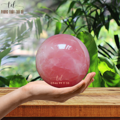 Quả cầu thạch anh hồng 2.7 - 2.79 kg