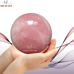 Quả cầu thạch anh hồng 3.4 - 3.59 kg