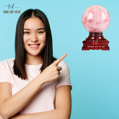 Quả cầu thạch anh hồng 4.8 - 4.99 kg
