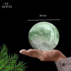 Quả cầu thạch anh xanh lá 10 kg - 19kg