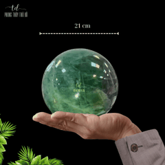 Quả cầu thạch anh xanh lá 20 kg - 29kg