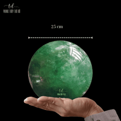 Quả cầu thạch anh xanh lá 20 kg - 29kg